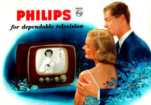 Affiche voor televisie, ontwerp Willy Pot, ca. 1953