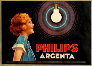 Affiche voor argentalampen, c. 1923